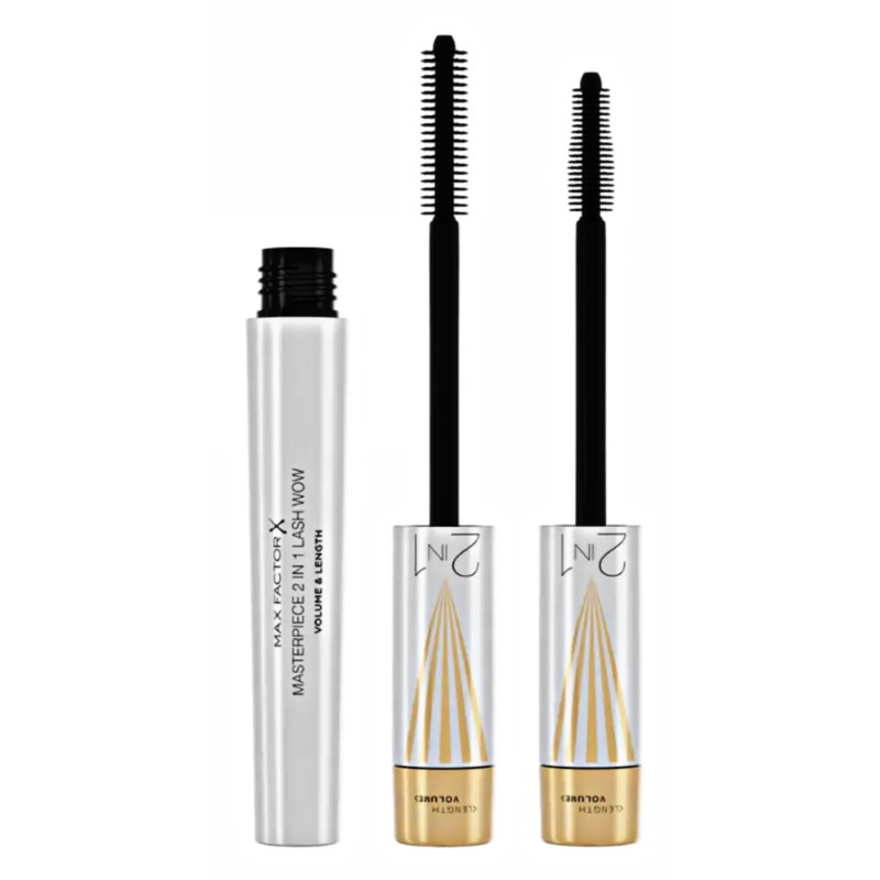 Max Factor Masterpiece 2 in 1 Lash Wow Volume and Length - BLACK