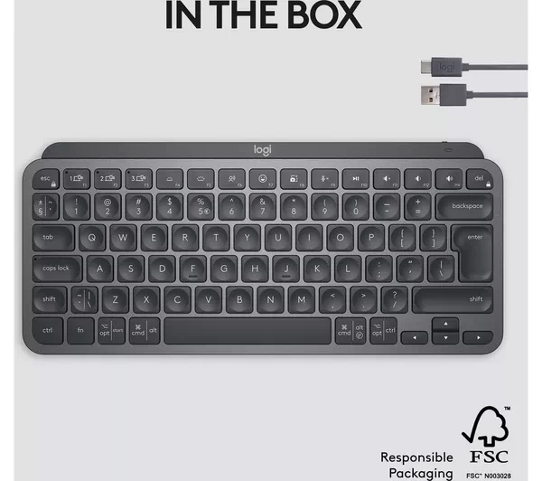 LOGITECH MX Keys Mini Wireless Keyboard - Graphite