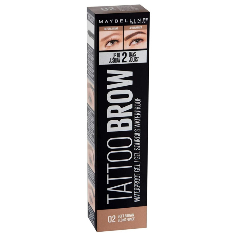 Maybelline Tattoo Brow Waterproof Gel - 02 SOFT BROWN