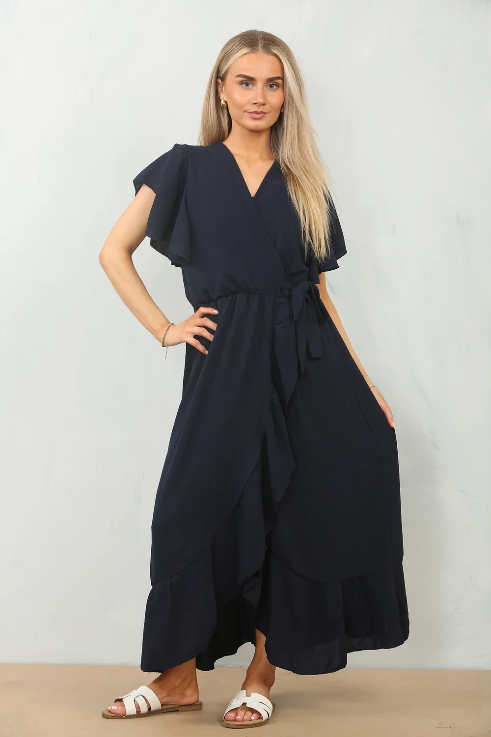 CARA RUFFLE TIEUP MAXI
