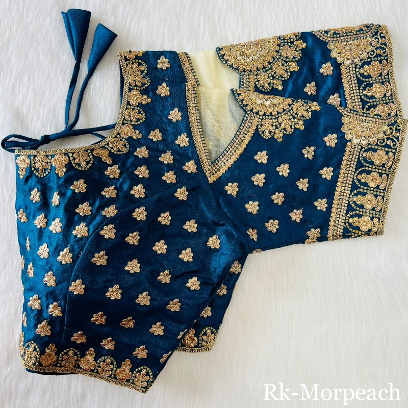 Heavy Embroidery Bridal Work Saree Blouse