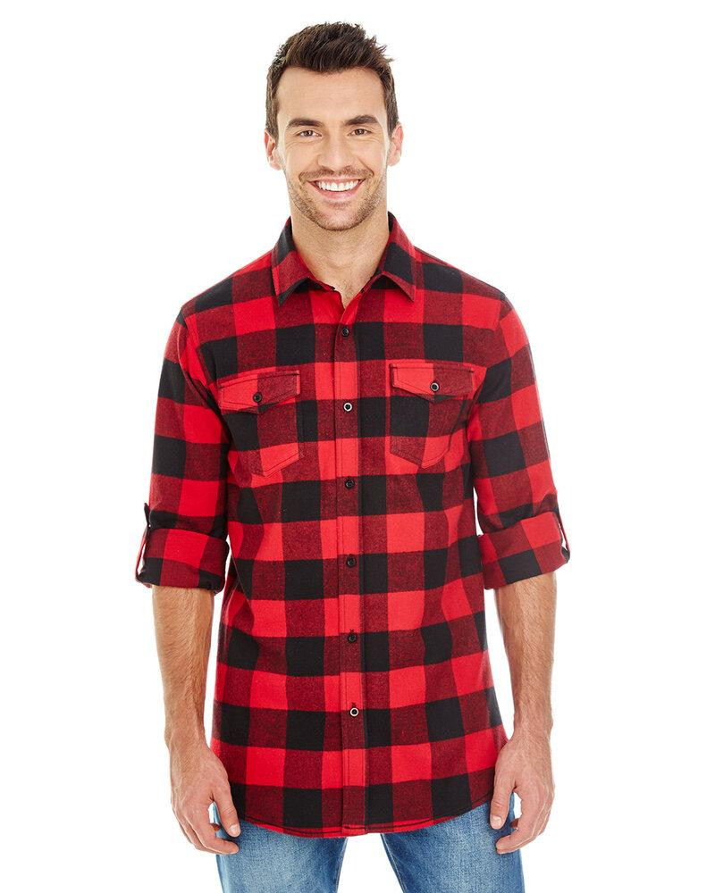 MEN'S WOVEN PLAID FLANNEL SHIRT