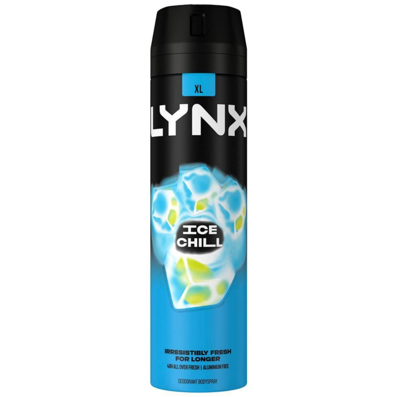 Lynx Ice Chill Aluminum Free 48Hr All Over Fresh Deodorant Body Spray 200ml