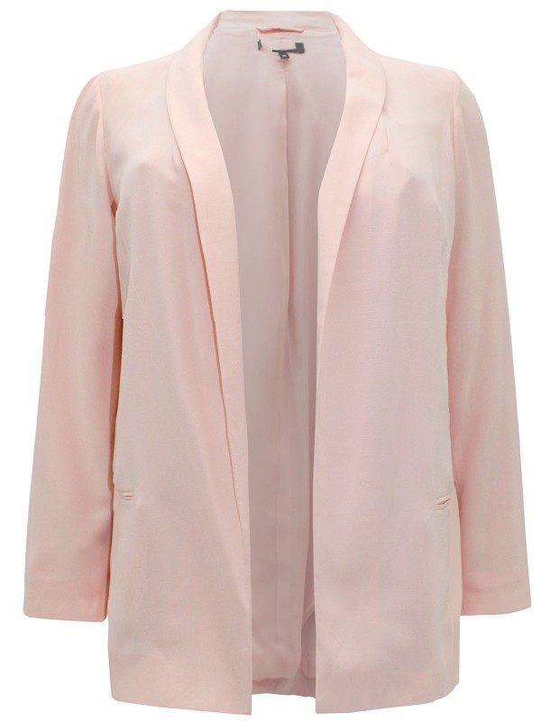 Peach Open Front Blazer