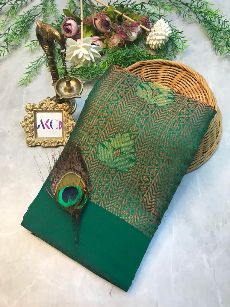 Swayamwara Copper Bridal Series in Kanchi Border Pattern