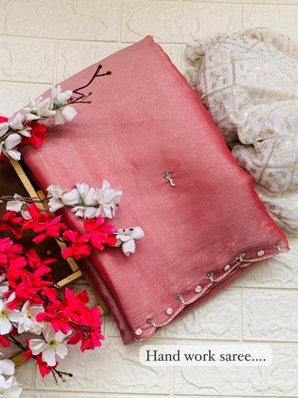 Exclusive saree in hand work range