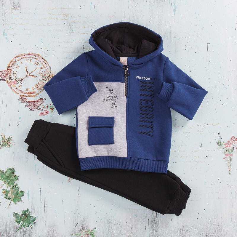 Boys “INTEGRITY” Printed Hooded Tracksuit (1-8Y)