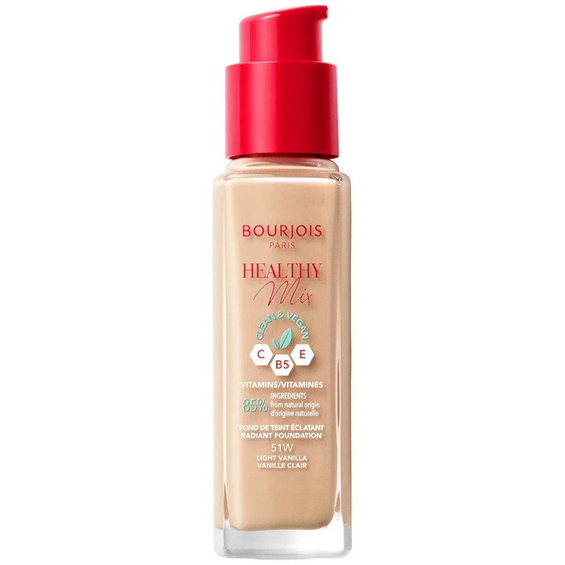 Bourjois Healthy Mix Clean Foundation 30ml - 51W LIGHT VANILLA