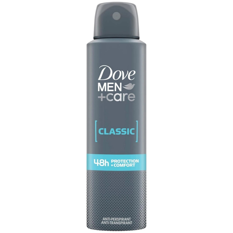 Dove Men + Care Classic 48Hr Protection and Comfort Anti-Perspirant Deodorant Body Spray 150ml