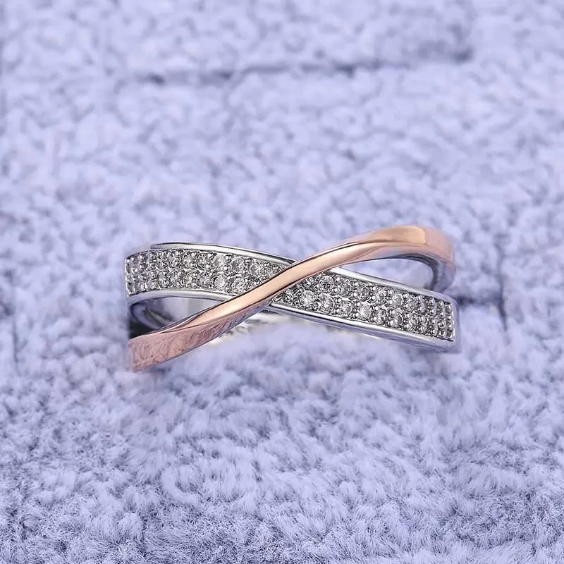 1pc Girl's Luxury Ring, Shining Zircons Engagement Wedding Jewelry, Christmas Birthday Party Gift