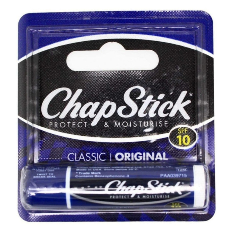 Chapstick SPF 10 Protect and Moisturise Classic Original Lip Balm