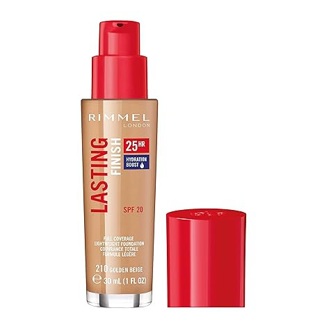 Rimmel Lasting Finish 25Hr Foundation With Comfort Serum - 210 GOLDEN BEIGE