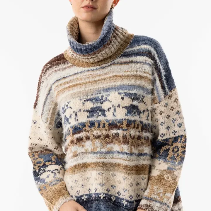 Lake Tahoe Roll Neck Knit Jumper
