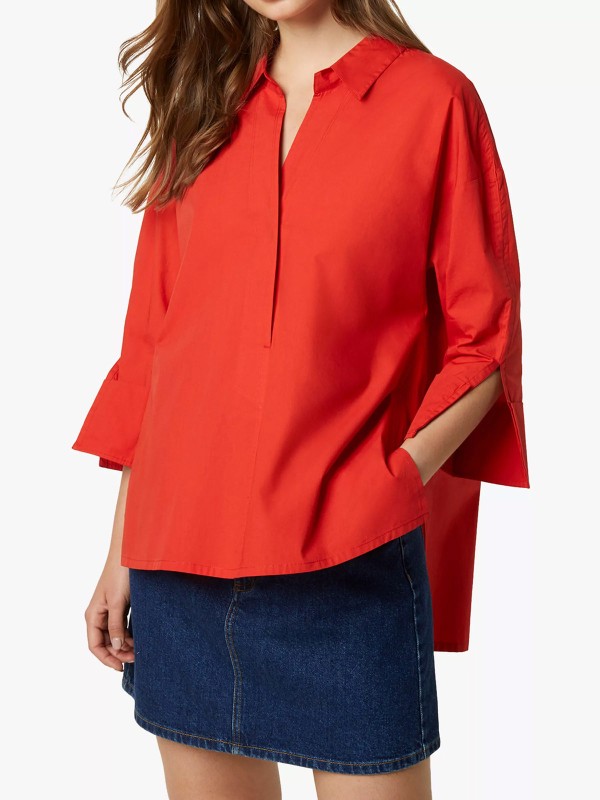 Aoko Rhodes Poplin Popover Shirt