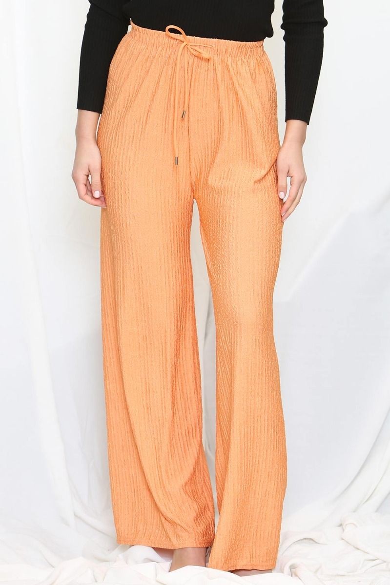 Wide Leg Crepe Trousers