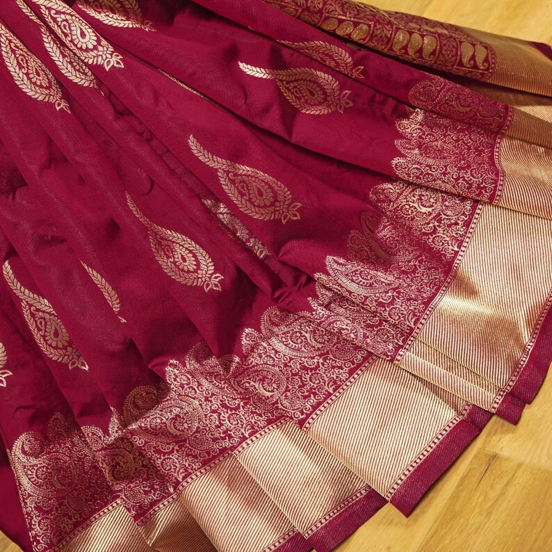 Soft Lichi Silk New Designer Jacquard Weaving Saree Collection