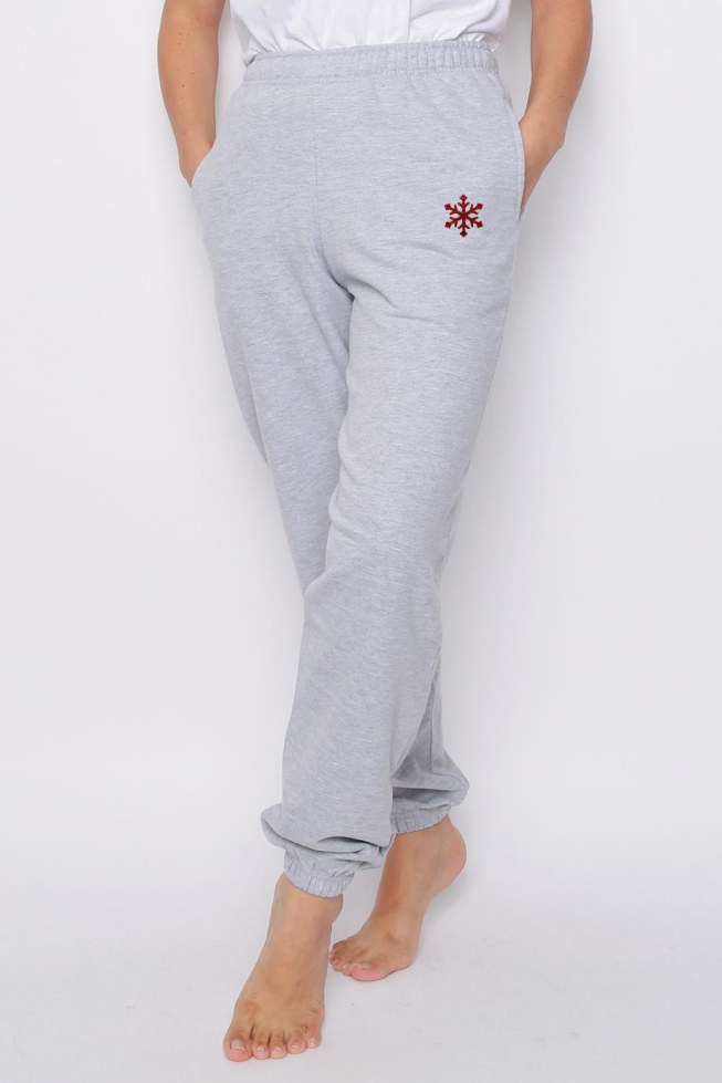 Glitter Snowflake Joggers