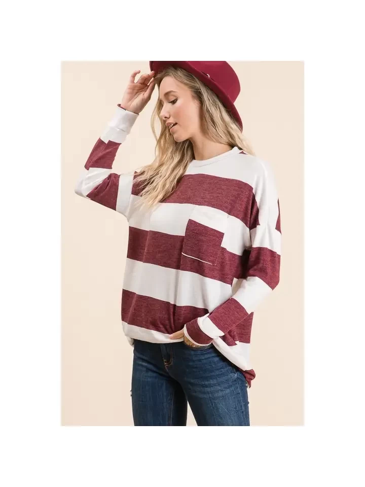Striped Long Sleeve Top