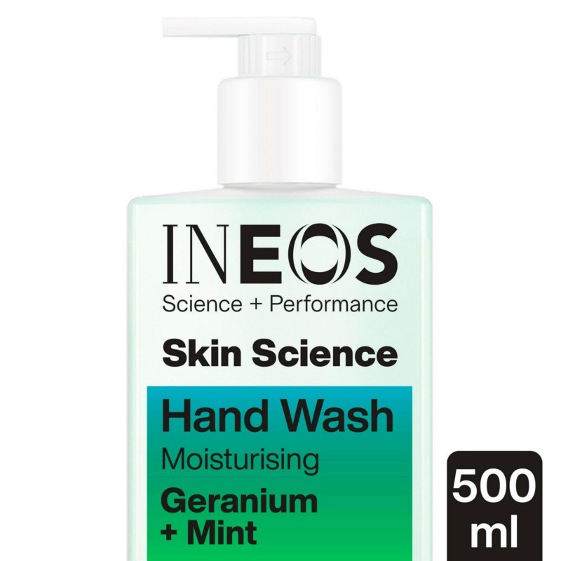 Ineos Skin Science Geranium + Mint Hand Wash Soap 500ml