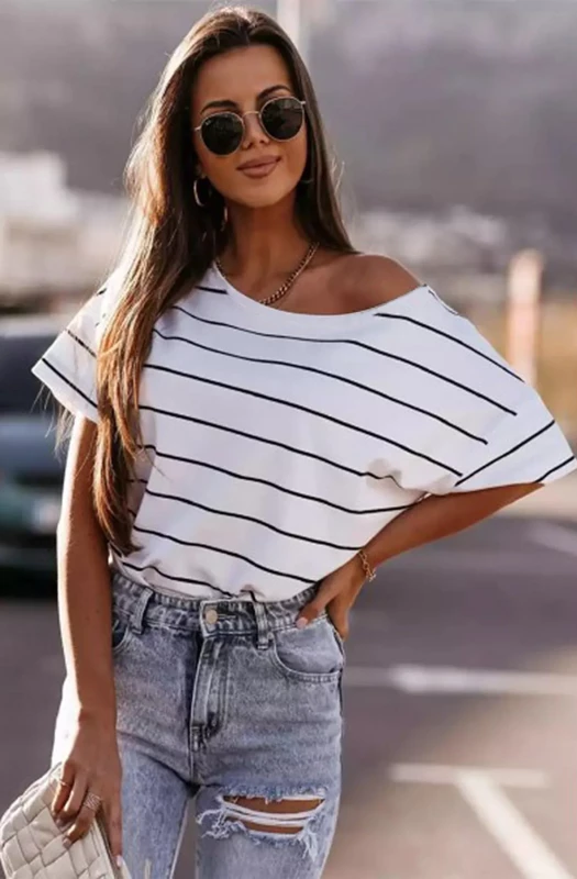 URSULA STRIPED T-SHIRT TOP