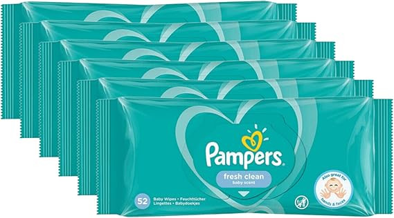 PAMPERS BABY WIPES FRESH CLEAN - 52S