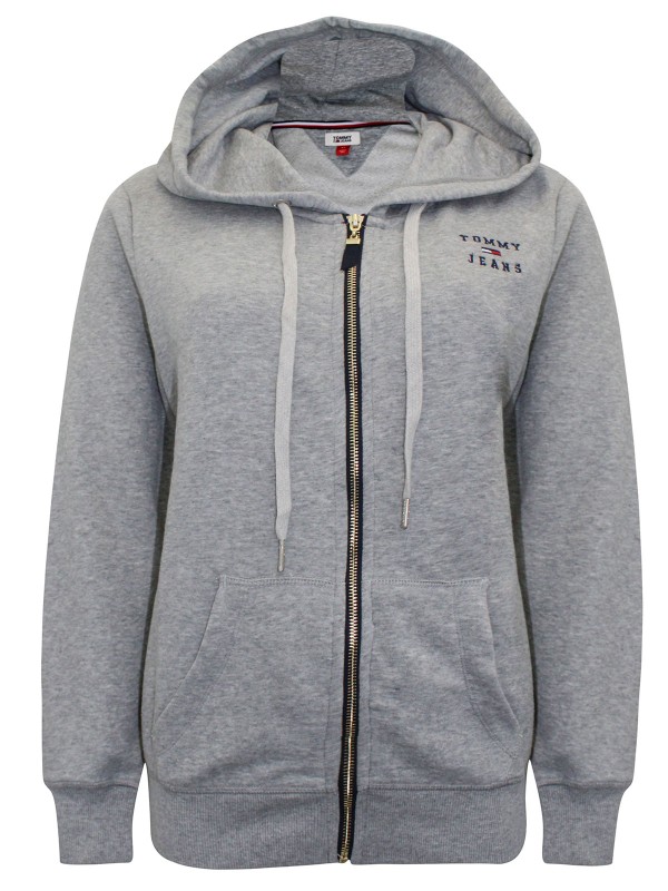 Tommy H1lfiger GREY Cotton Rich Zip Up Hoodie