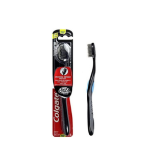 Colgate 360 Charcoal Infused Bristles Medium Toothbrush