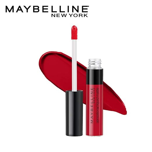 Maybelline Sensational Liquid Matte Lipstick - 03 FLUSH IT RED