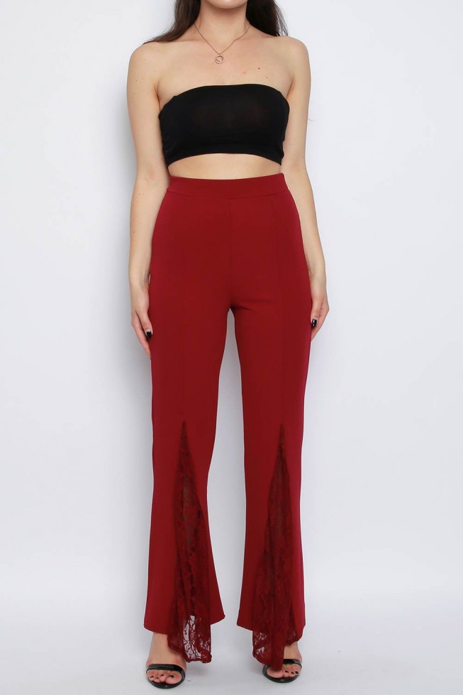 Lace Flare Trousers