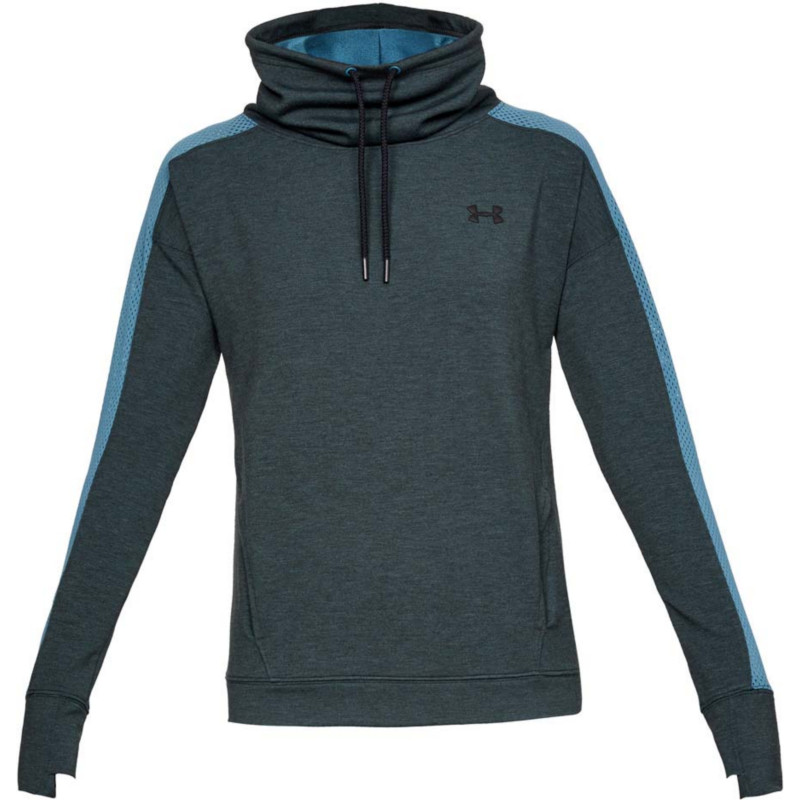 Women’s Under Armour ‘Featherweight Funnel Neck’ Sweatshirt Green Color