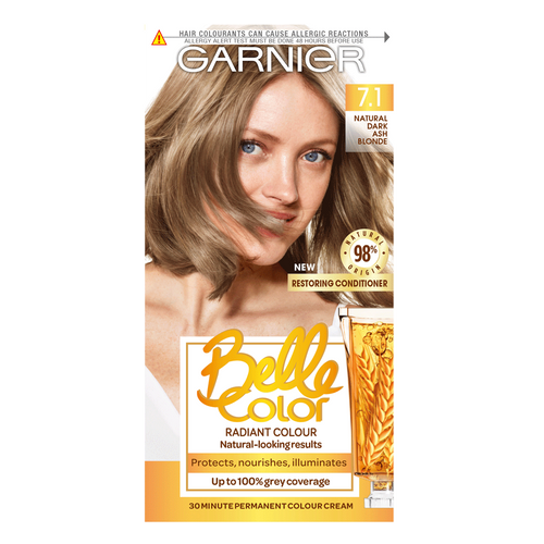 Garnier Belle Color Natural Permanent Hair Dye Dark Ash Blonde 7.1