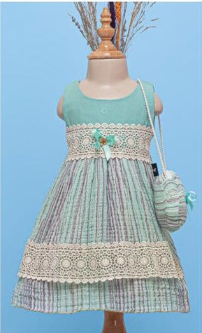 Girls Summer Lace Dress & Purse Set (1-3Y)