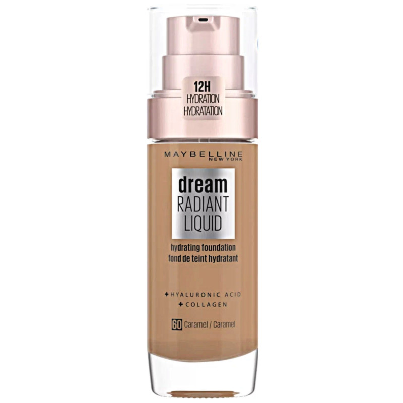 Maybelline Dream Radiant Liquid Foundation + Hydrating Foundation - 60 CARAMEL