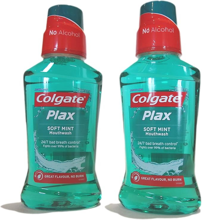 Colgate Plax Soft Mint Mouth Wash Great Flavour, No Burn 250 ml