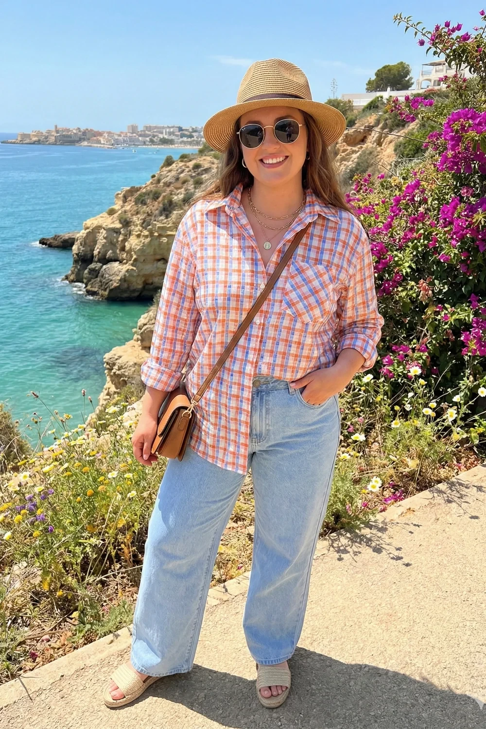 STRIPE RHINESTONE SHIRT