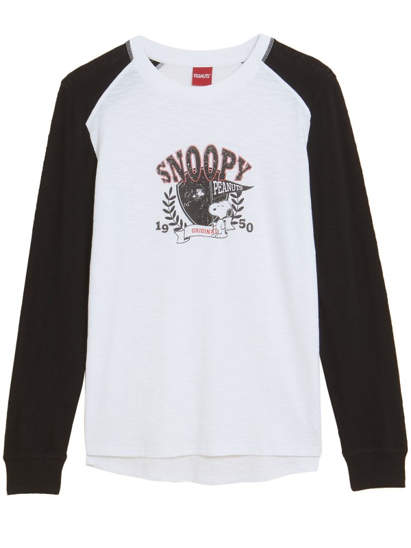 Pure Cotton Snoopy Long Sleeve Top