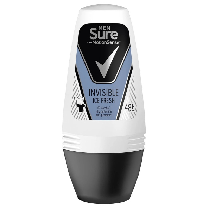 Sure Men Invisible Ice Fresh Alcohol Free Anti-Perspirant Deodorant Roll On 50ml