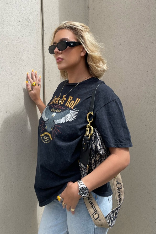 Rock n Roll Snow Washed T-Shirt