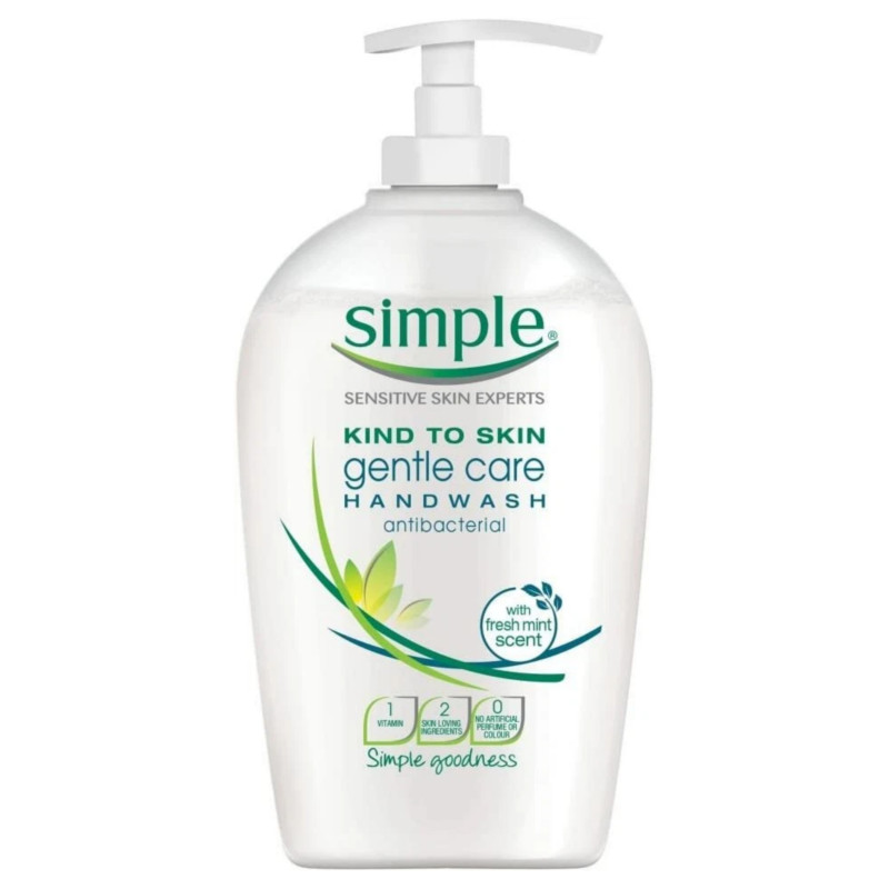 Simple Sensitive Skin Experts Kind to Skin Gentle Care Hand Wash Antibacterial 250ml