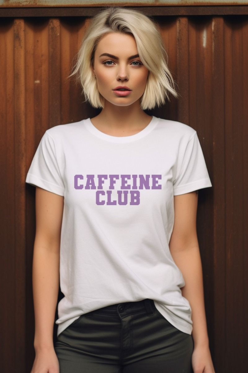Caffeine Club Printed T-shirt