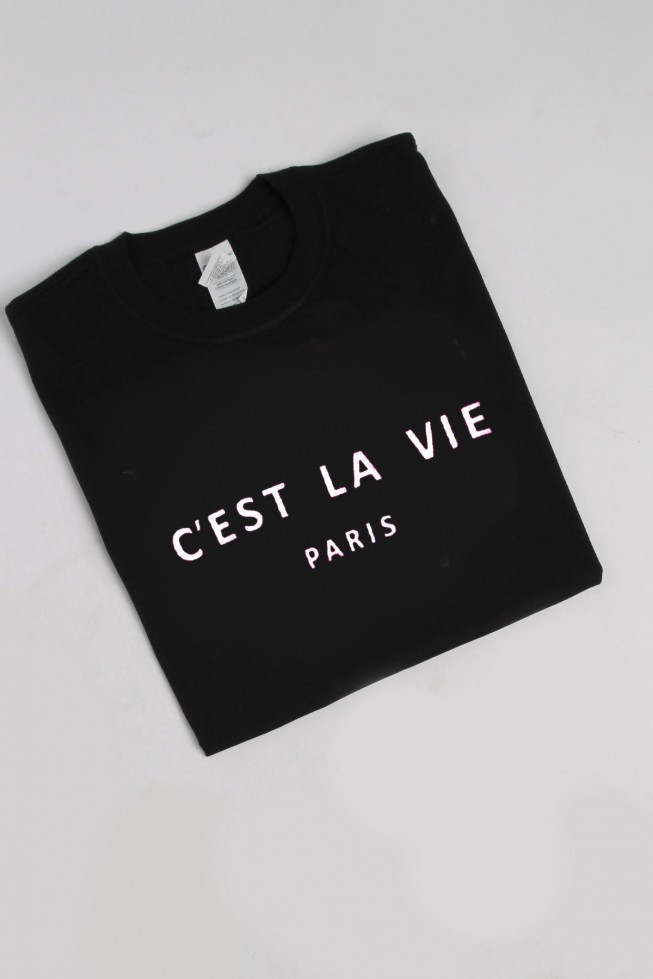 C'est La Vie Paris Slogan T-shirt