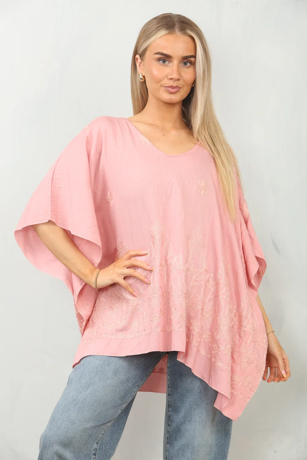 PRINTED EMBROIDERED KAFTAN