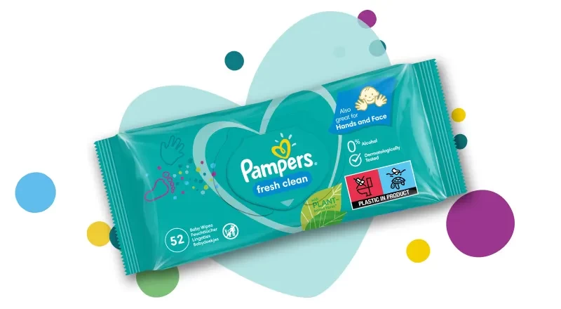 PAMPERS BABY WIPES FRESH CLEAN - 2S52S