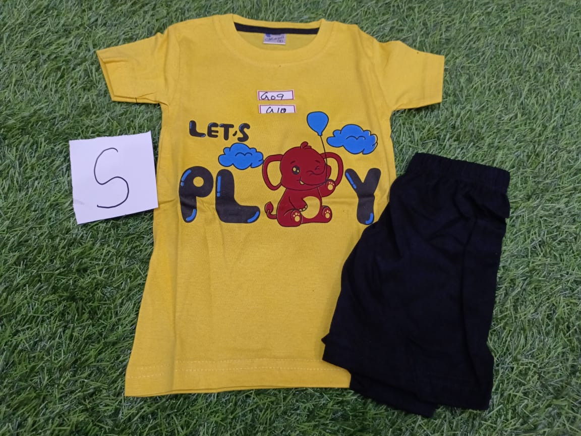 BOYS SET DRESS - YELLOW