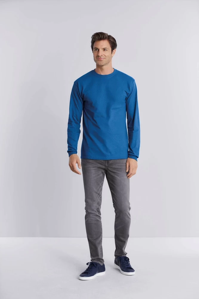 Men's Long Sleeve 100% Cotton T-Shirt