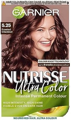 Garnier Nutrisse Ultra Permanent Hair Dye Frosted Chestnut Brown 5.25