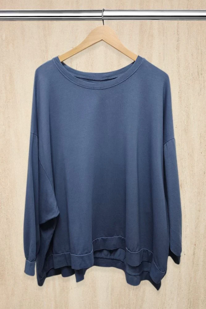 Baggy Dip Hem Italian Top