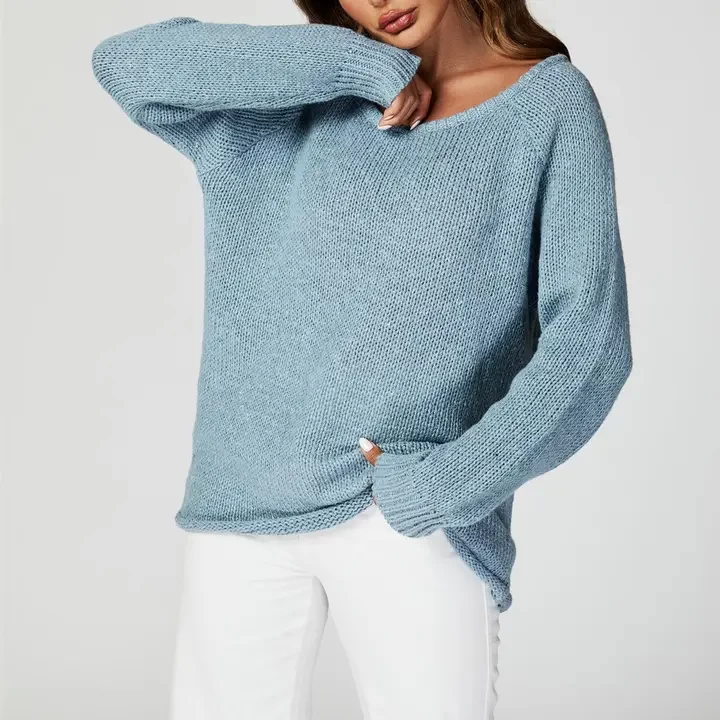 Comfy Jumper Top in Blue
