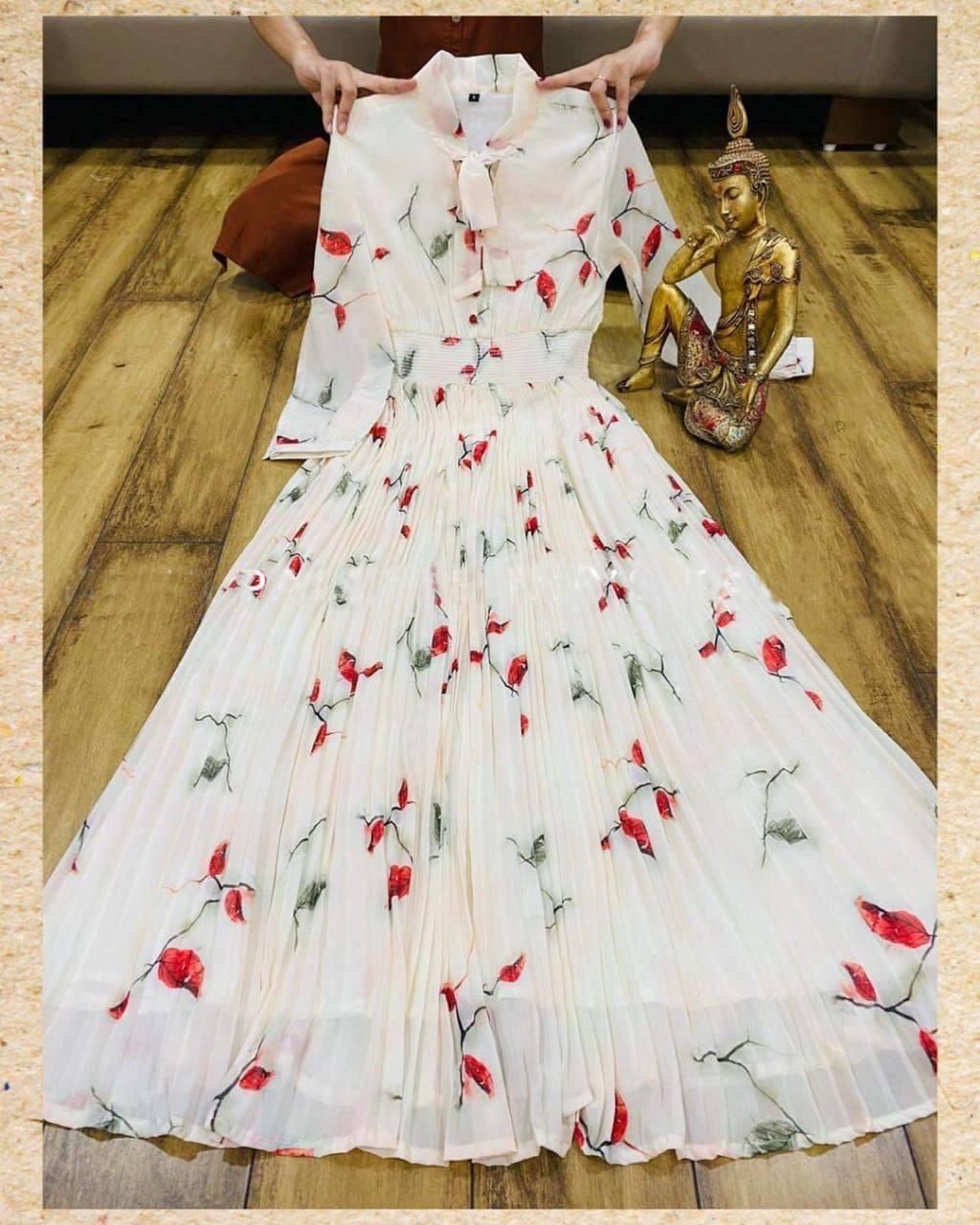 Full Ghera Long Gown With Make Fashionable Perfect Design Koti