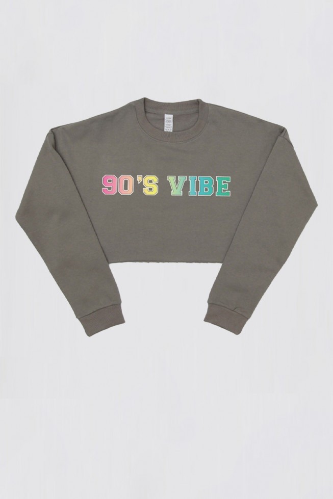 90s Vibe Crop Sweatshirt